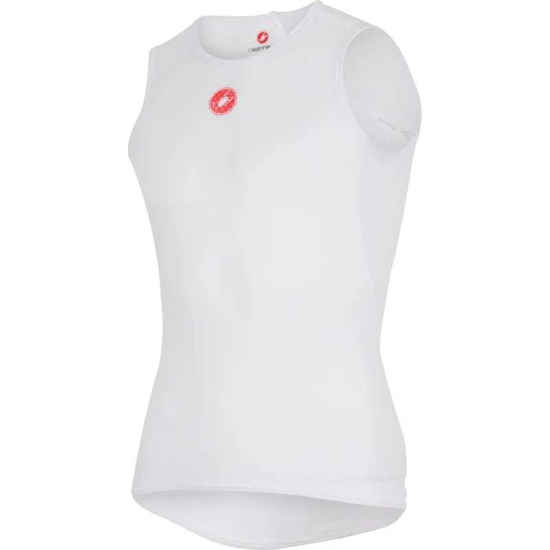 Castelli Pro Issue Sleeveless Base Layer In White